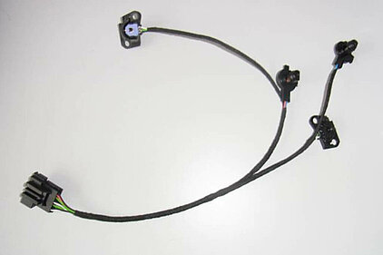 Lighting wire harness with potentiometer air vent center console
